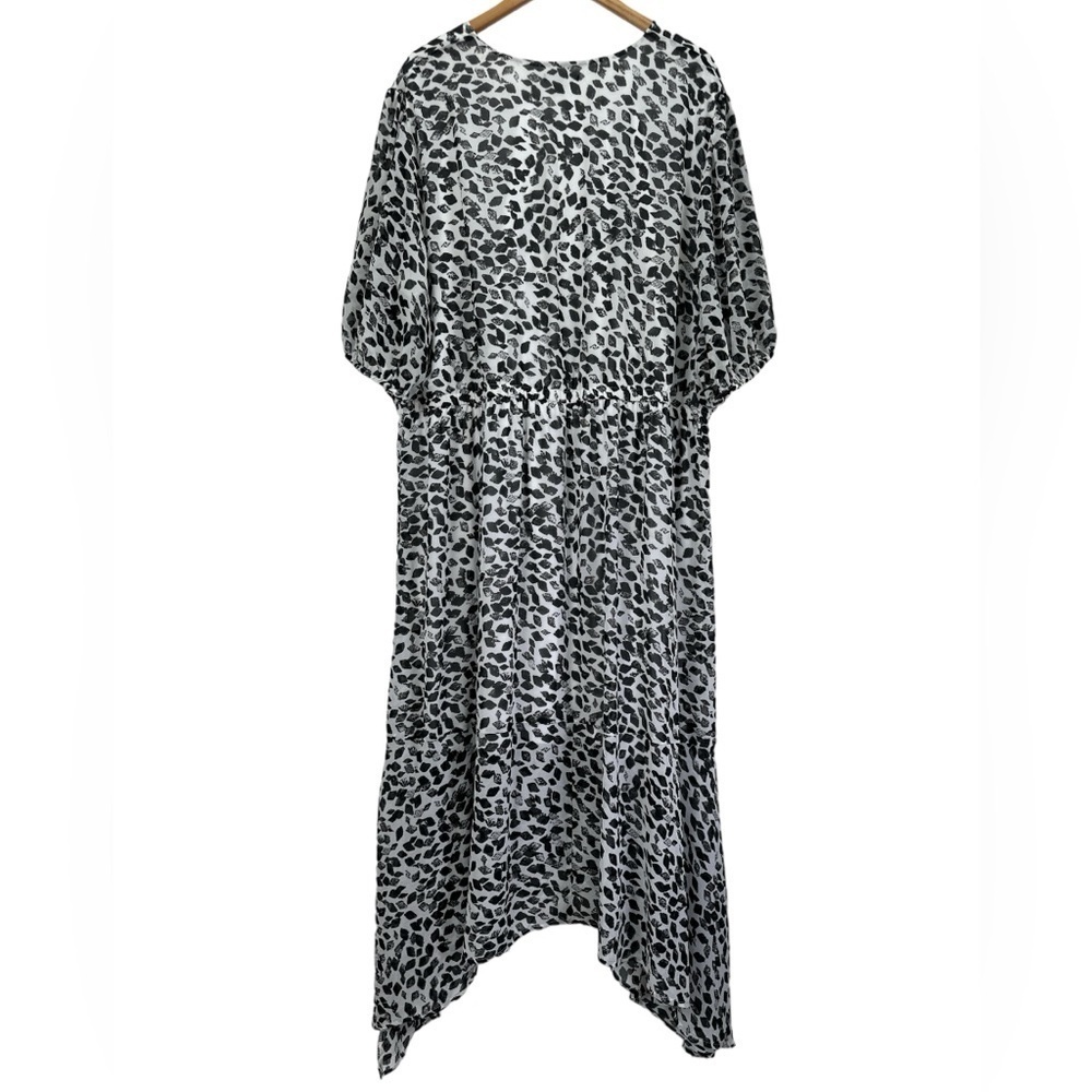 Lane Bryant Brushstroke Crossover High-Low Maxi Dress - Picture 5 of 15